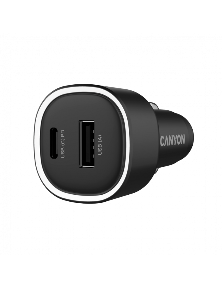Зарядно за кола CANYON OnDrive 85 PD, 85W, USB-A + USB-C - CNE-CCABR8AC - 2