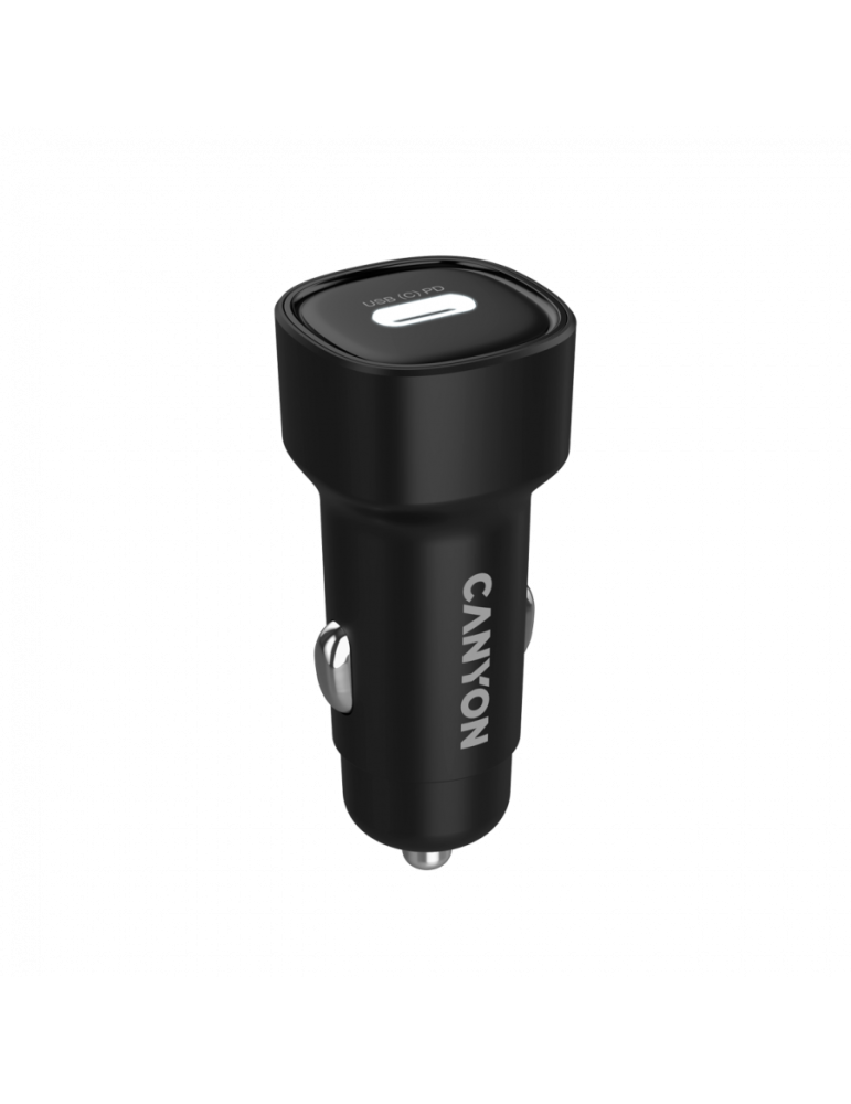 Автомобилен адаптер CANYON OnDrive 30 PD, USB-C 30W, Quick Charge 3.0, Power Delivery - CNE-CCABR2C - 4