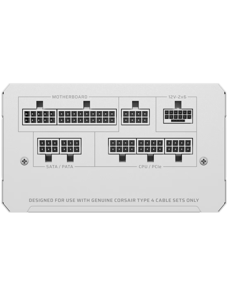 Модулно захранване CORSAIR RM1000e, 1000W, 80 Plus Gold, Fully Modular, White - CP-9020294-EU - 3