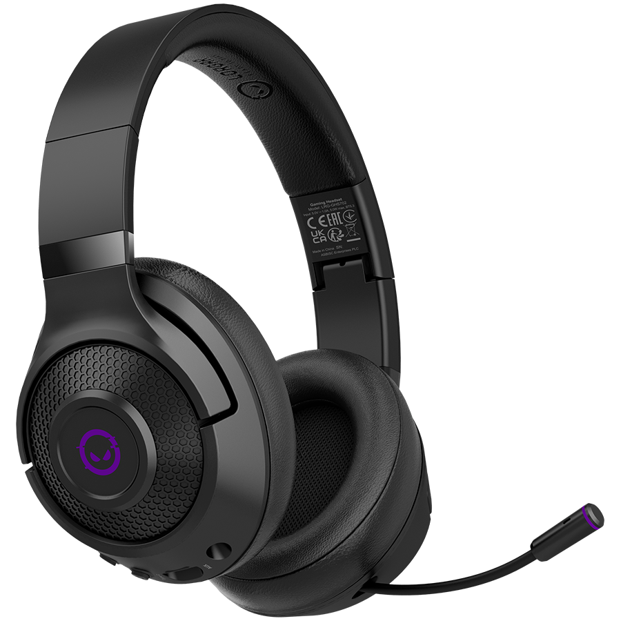 Bluetooth геймърски слушалки LORGAR Noah 702, Безжични, Bluetooth 5.3, 40mm динамични, RGB, 70ч. батерия - LRG-GHS702 - 1
