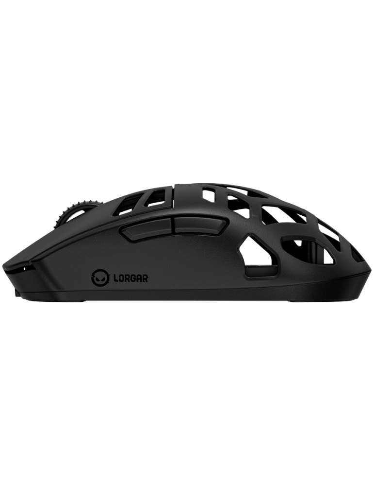 Безжична геймърска мишка LORGAR MSE90W, Безжична, 26000 DPI, 7 бутона, 500h батерия, Магнезиево тяло - LRG-MSE90W-BK - 4