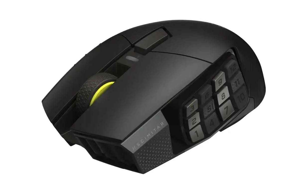 Професионална безжична геймърска мишка CORSAIR SCIMITAR ELITE WIRELESS SE, 33000 DPI - CH-9314014-WW - 8