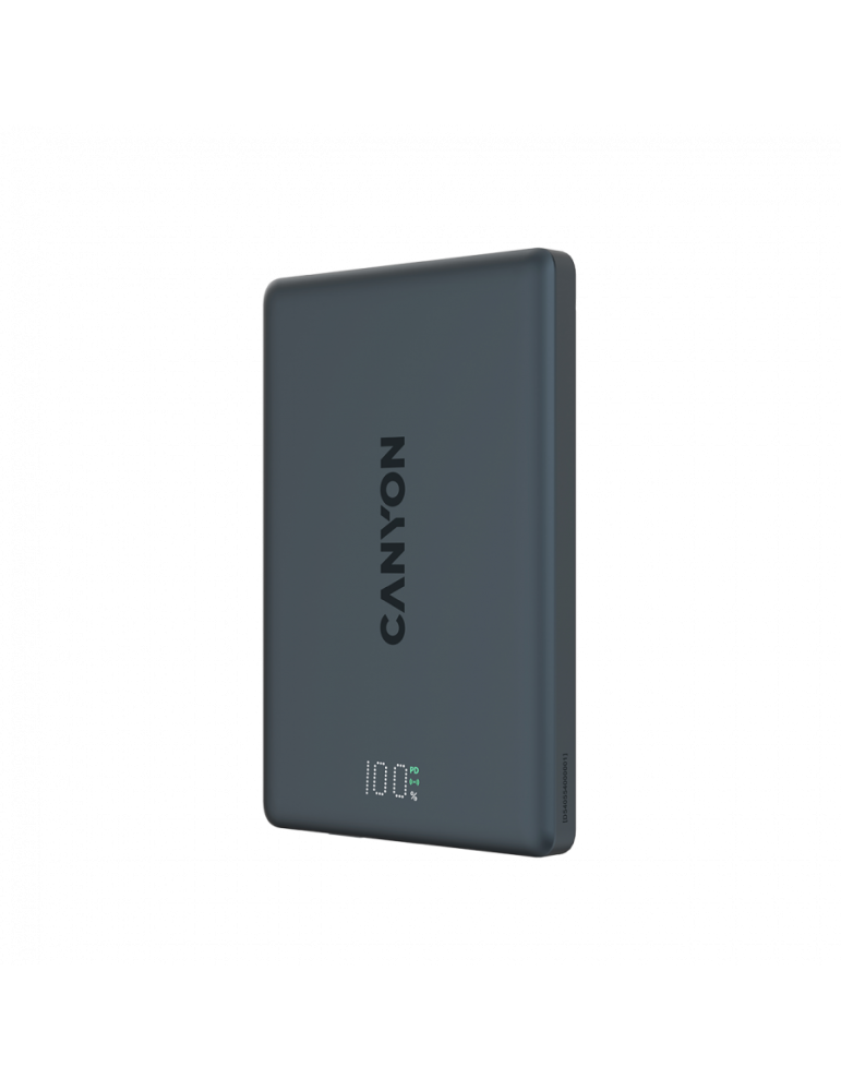 Външна батерия CANYON OnPower 500, 5000mAh, 20W PD, MagSafe, Алуминий - CNS-CPB500B - 2