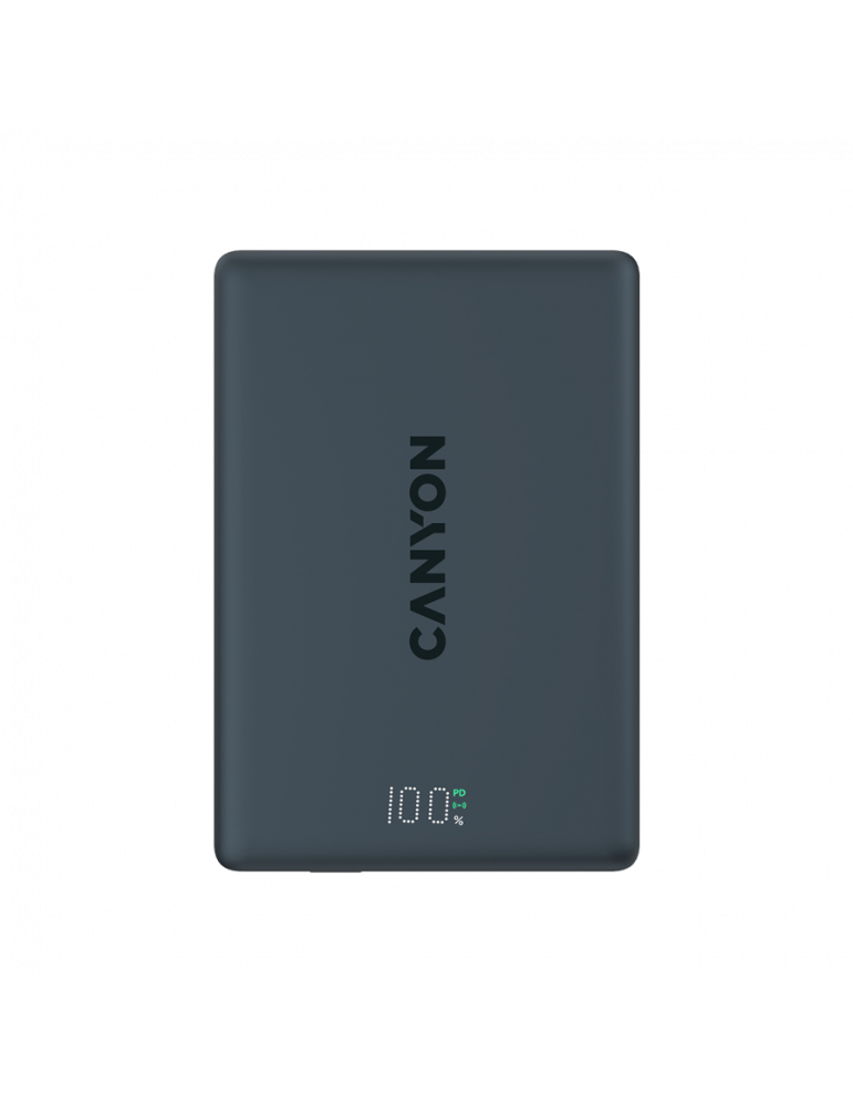 Външна батерия CANYON OnPower 500, 5000mAh, 20W PD, MagSafe, Алуминий - CNS-CPB500B - 3