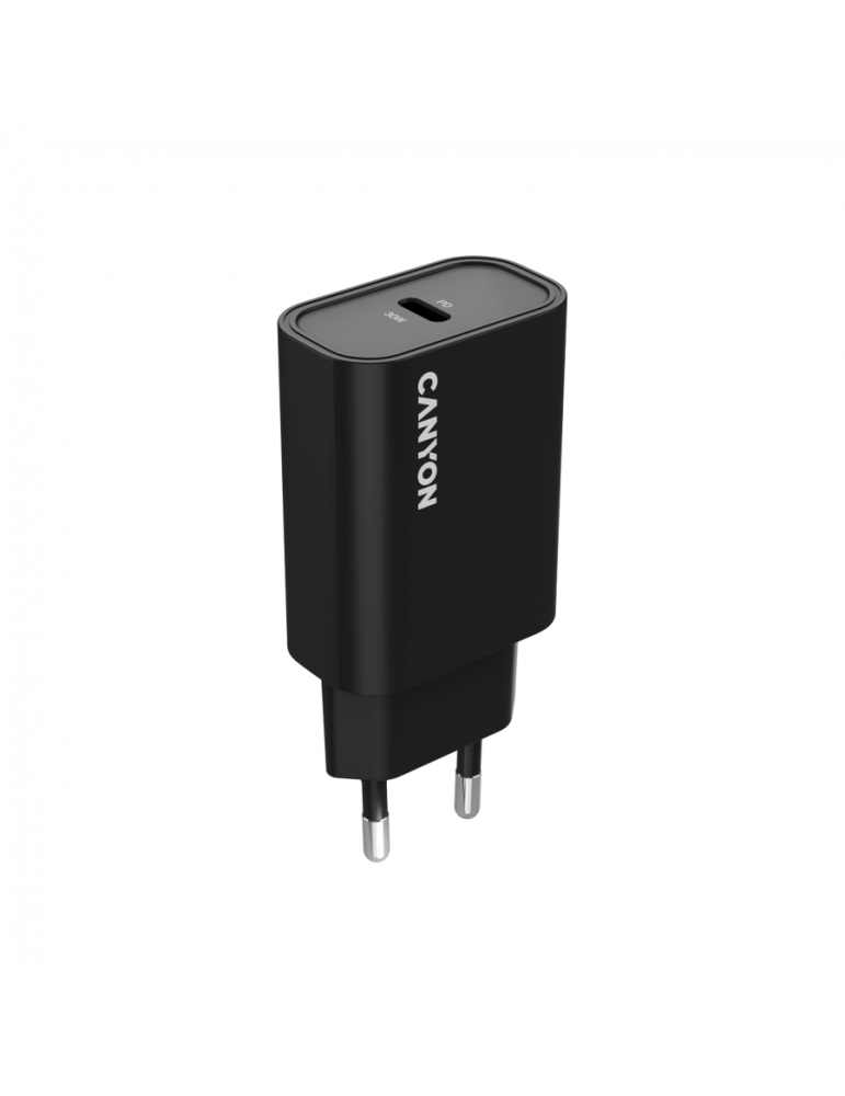Захранващ адаптер CANYON OnCharge 30CL Max Power, 30W USB-C Power Delivery - CNE-CHA30CLB - 1