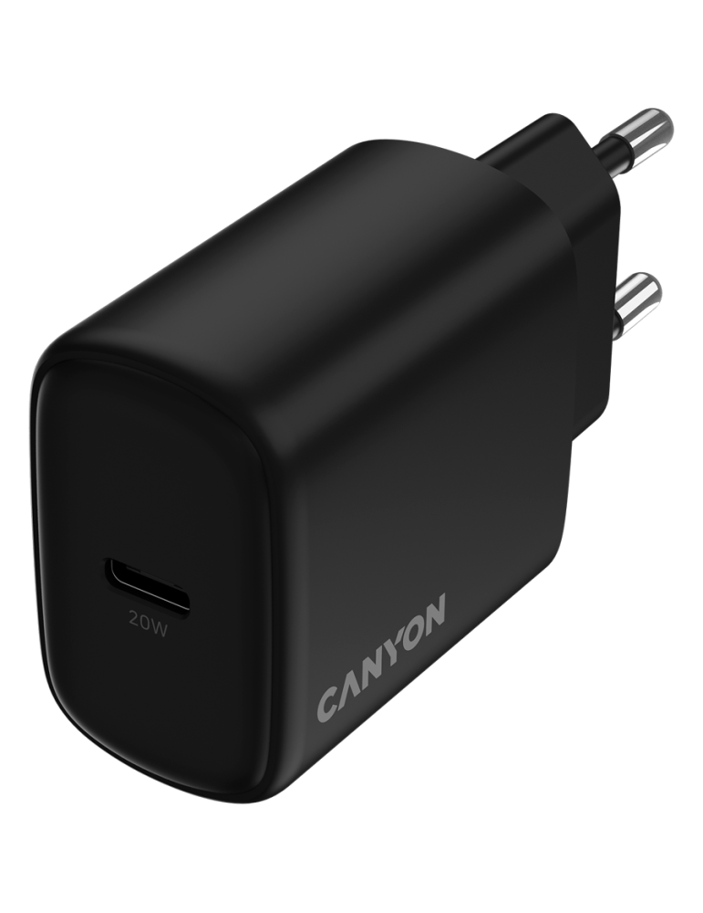 Захранващ адаптер CANYON OnCharge 200, 20W USB-C, PD/PPS, EU - CNE-CHA200-11 - 4