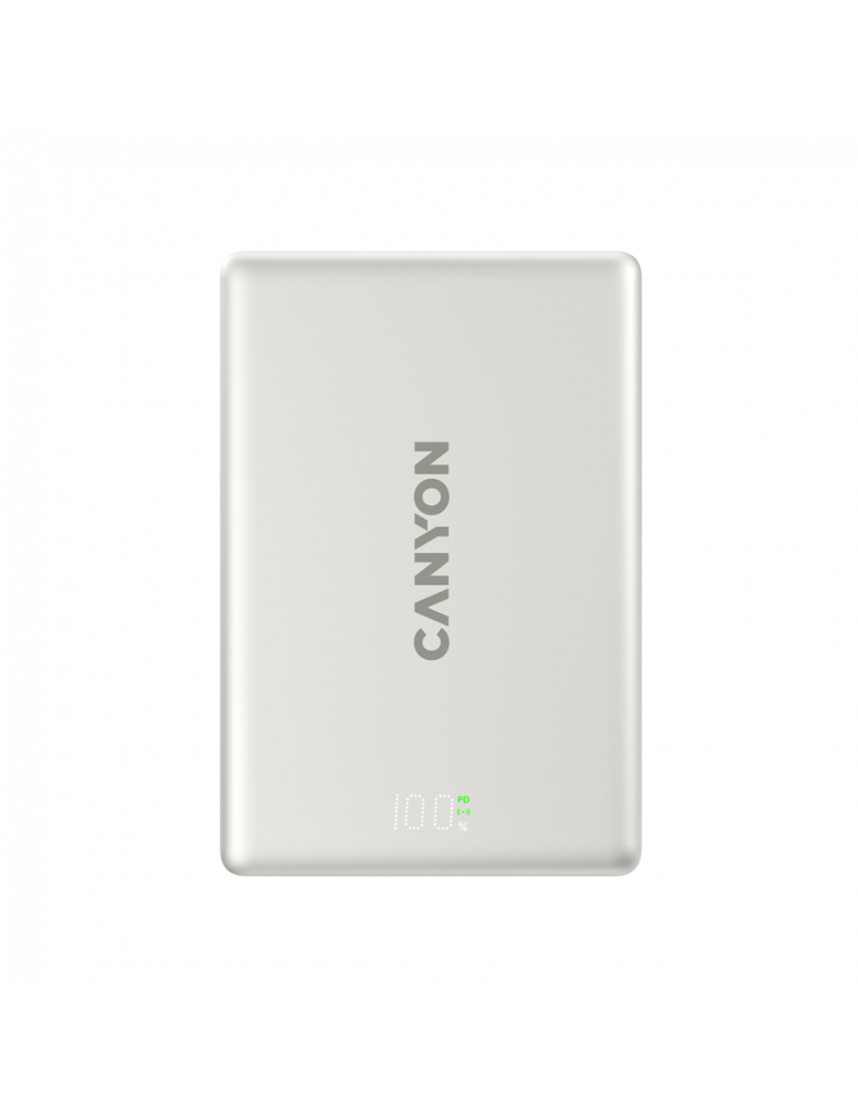 Външна батерия CANYON OnPower 511, 10000mAh, 20W PD, MagSafe, Алуминий - CNS-CPB511G - 3