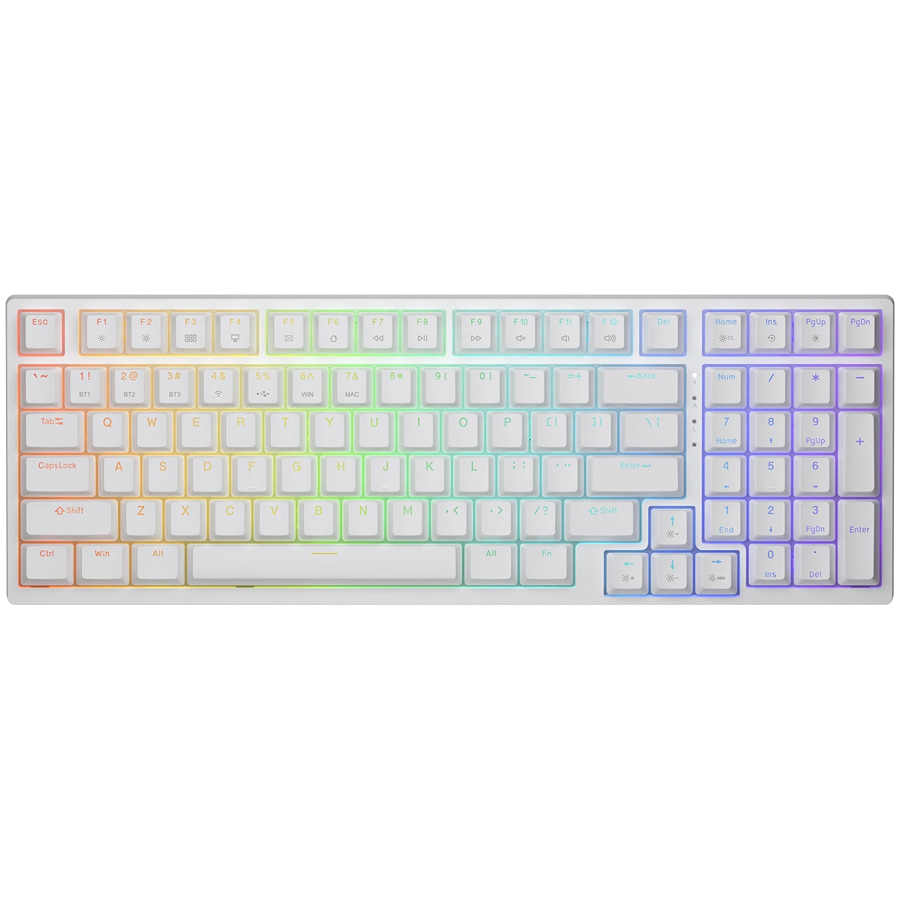Bluetooth механична геймърска клавиатура COUGAR Ultimus Pro, механична, Bluetooth/USB, RGB подсветка, бяла - CGR-NM1MW-ULP - 1