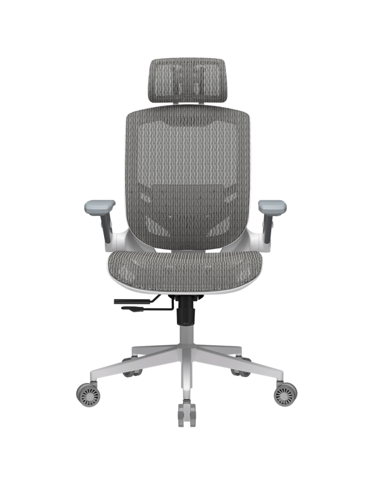 Геймърски стол COUGAR Specter One, Мрежа, Бял, Газов асансьор класс 4, Регулируема облегалка 90-135°, 2D подлакътници, Макс. 120кг - CGR-SPO-WHW - 1