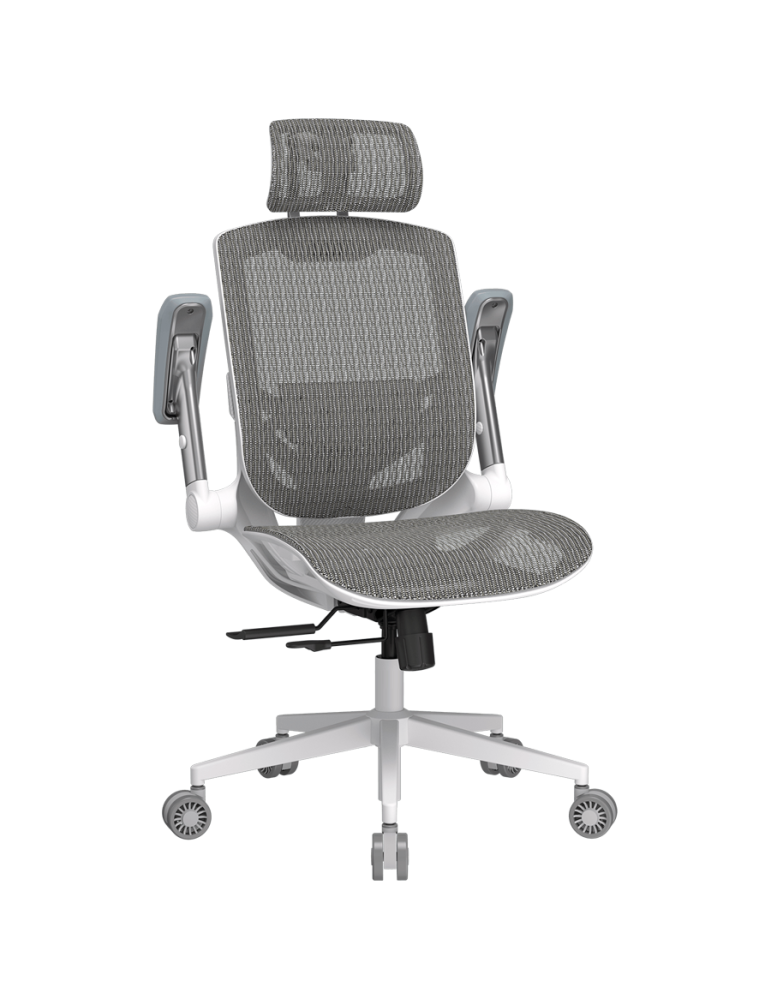 Геймърски стол COUGAR Specter One, Мрежа, Бял, Газов асансьор класс 4, Регулируема облегалка 90-135°, 2D подлакътници, Макс. 120кг - CGR-SPO-WHW - 2