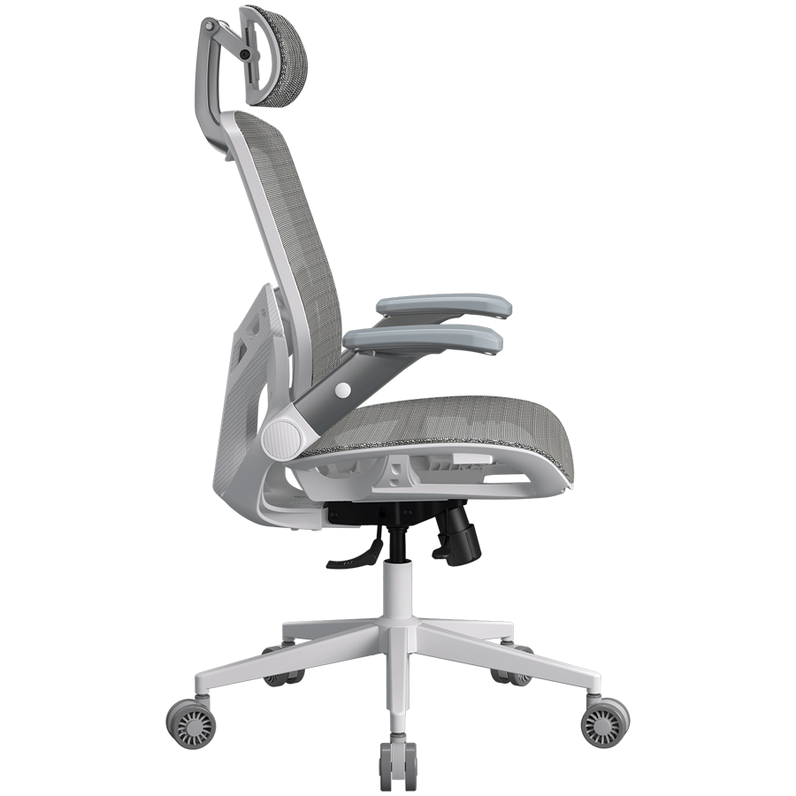 Геймърски стол COUGAR Specter One, Мрежа, Бял, Газов асансьор класс 4, Регулируема облегалка 90-135°, 2D подлакътници, Макс. 120кг - CGR-SPO-WHW - 3