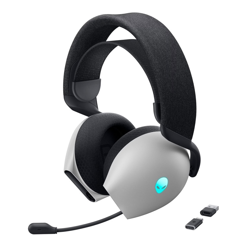 Bluetooth геймърски слушалки DellALIENWARE Alienware AW725H, Tri-Mode Wireless, 50mm драйвери, 2.4GHz/Bluetooth/3.5mm - 545-BBFV - 1