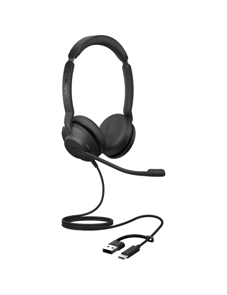 Професионални стерео слушалки JABRA Evolve2 30 SE, Стерео, USB-C/USB-A, 28mm, 115dB, 1.5m кабел - 23189-999-779 - 4