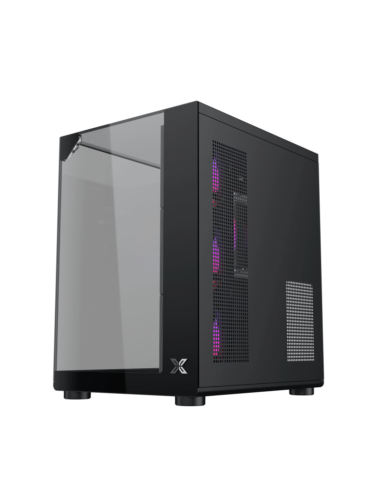 Компютърна кутия Xigmatek Aqua Compact, ATX/Mini-ITX/mATX, Middle Tower, Tempered Glass, 4x 120mm ARGB вентилатора - 4