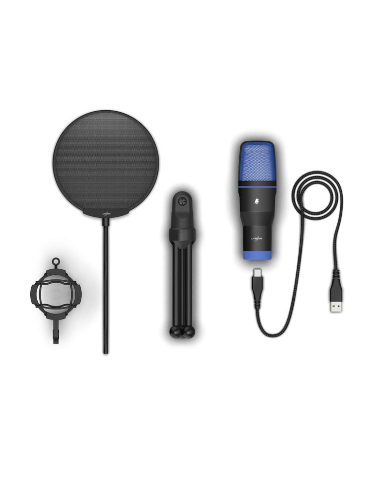 Микрофон HAMA uRage Stream 410 HD, Кондензаторен, USB-A/USB-C, 1.8м кабел, Еднопосочен, 50-16000Hz - HAMA-217882 - 3