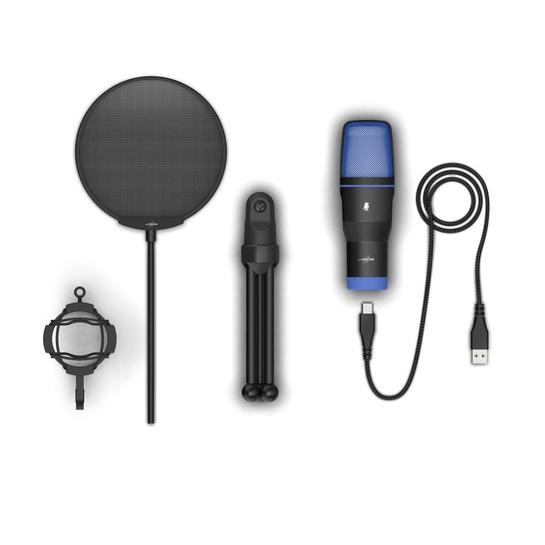 Микрофон HAMA uRage Stream 410 HD, Кондензаторен, USB-A/USB-C, 1.8м кабел, Еднопосочен, 50-16000Hz - HAMA-217882 - 3