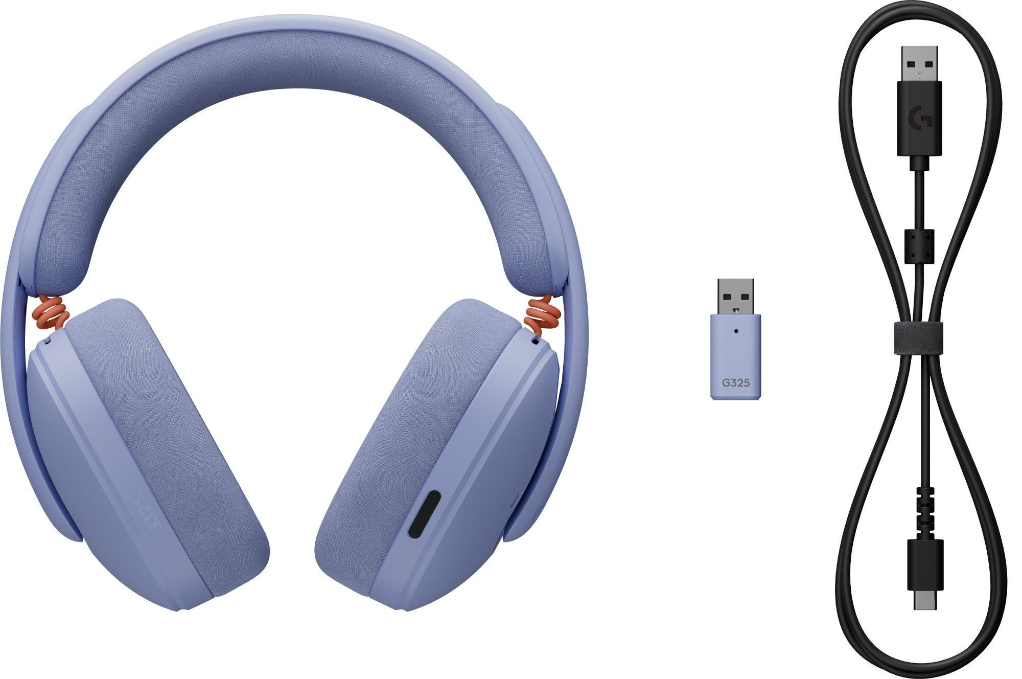 Безжични геймърски слушалки Logitech G325 Lightspeed, Безжични, Микрофон, 32mm, USB-C/Bluetooth, 20Hz-20kHz - 981-001538 - 5