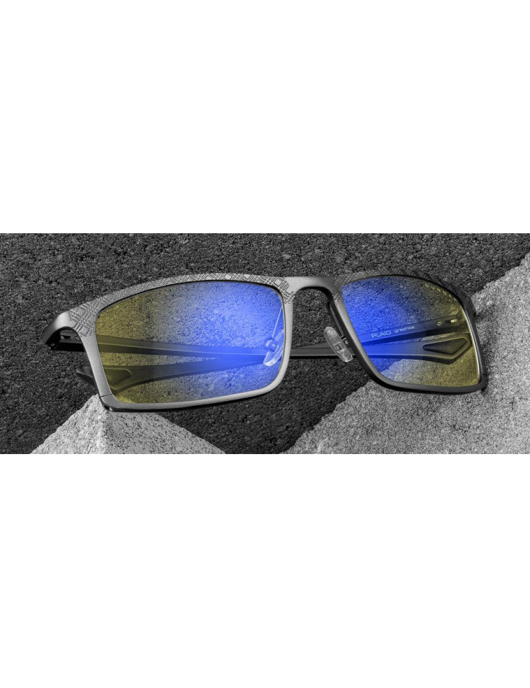 Геймърски очила GUNNAR Plaid Graphite, Amber лещи, UV + синя светлина защита - PLD-11101 - 1