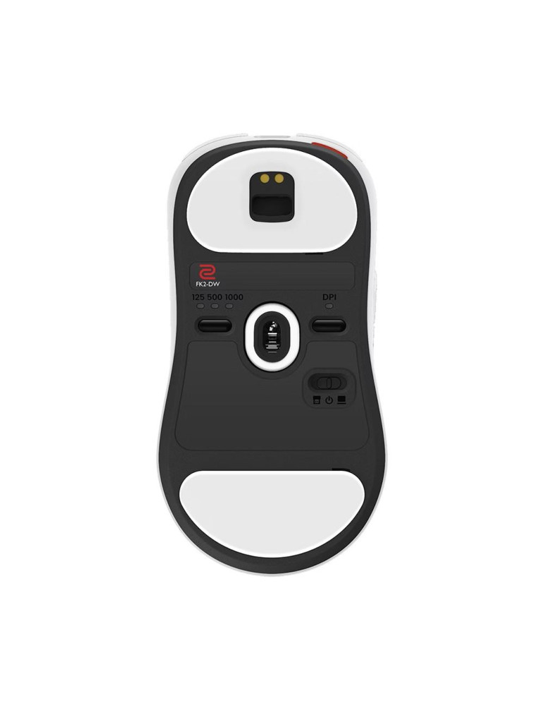 Безжична геймърска мишка ZOWIE FK2-DW, 4K 4Khz, безжична 2.4G, 6+1 бутона, 3200 DPI, бяла - 9H.N4MBE.A3E - 2
