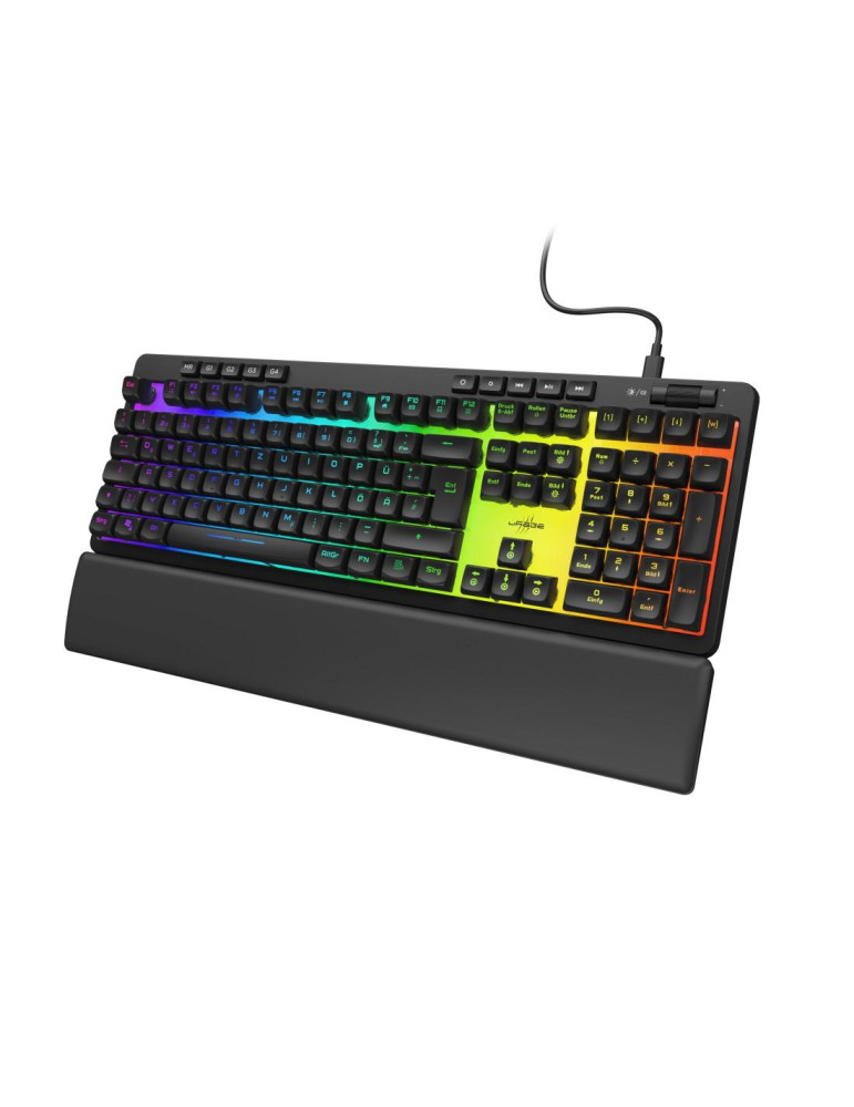 Геймърска мембранна клавиатура HAMA uRage Exodus 515 Illuminated, USB, черна - HAMA-217830 - 3