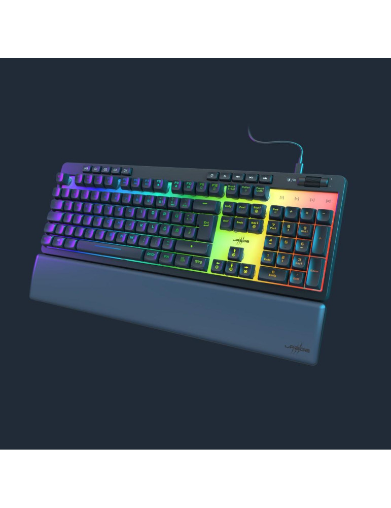 Геймърска мембранна клавиатура HAMA uRage Exodus 515 Illuminated, USB, черна - HAMA-217830 - 4