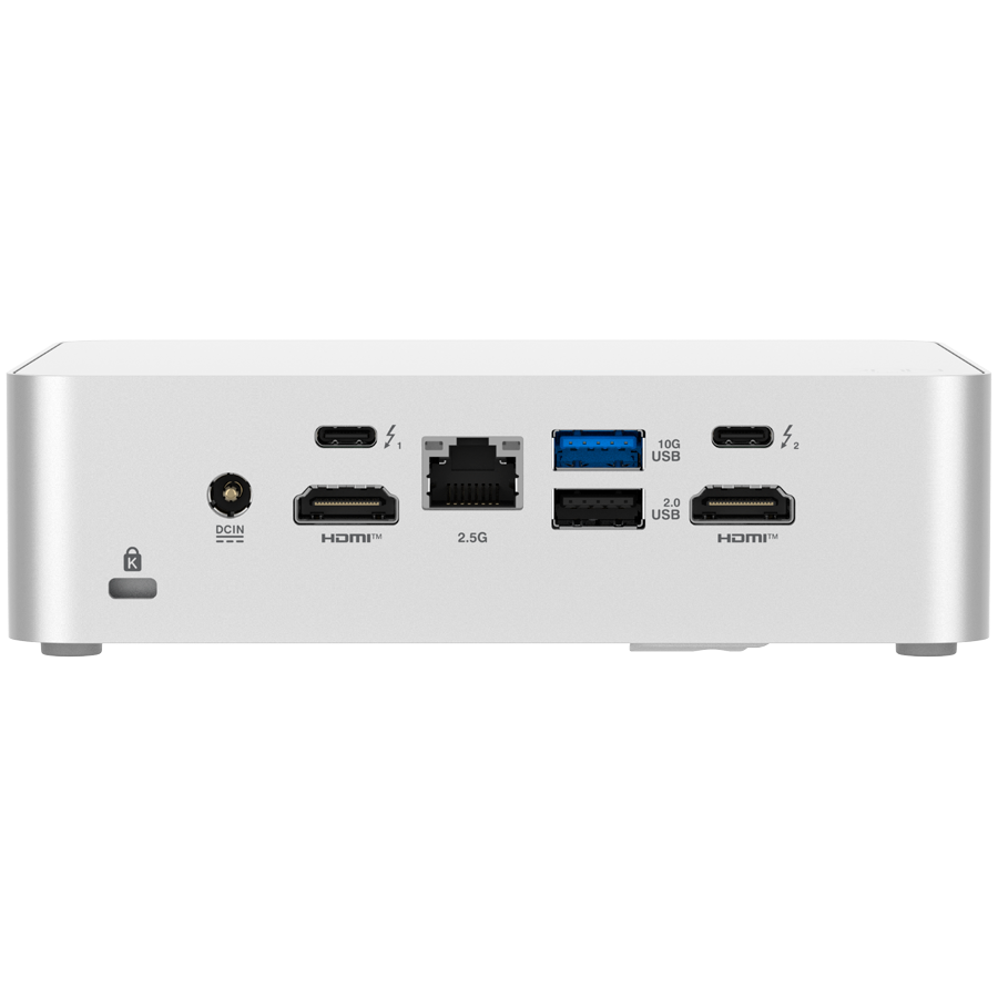 Мини компютър ASUS NUC 15 Pro Plus RNUC15CRSU700002, Intel Core Ultra 5 225H, Intel Arc Graphics, до 96GB DDR5, без диск, Wi-Fi 7 BE201 - 2
