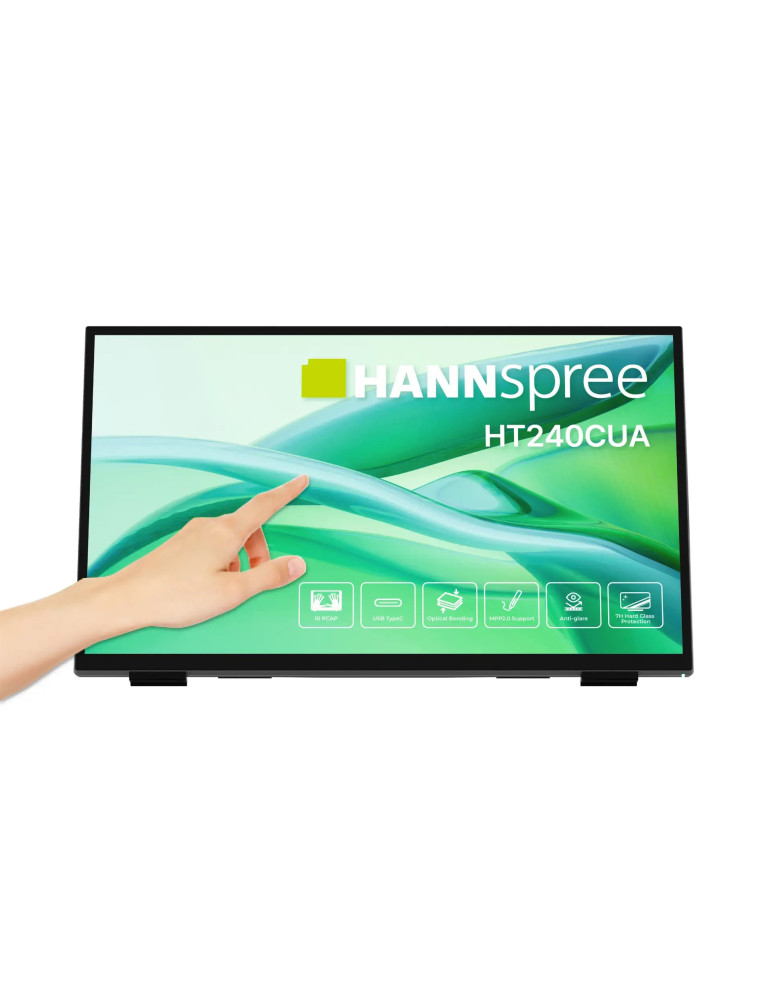 Монитор Hannspree HT240CUA, 23.8" VA 1920x1080, Тъч екран, HDMI, USB-C - 1