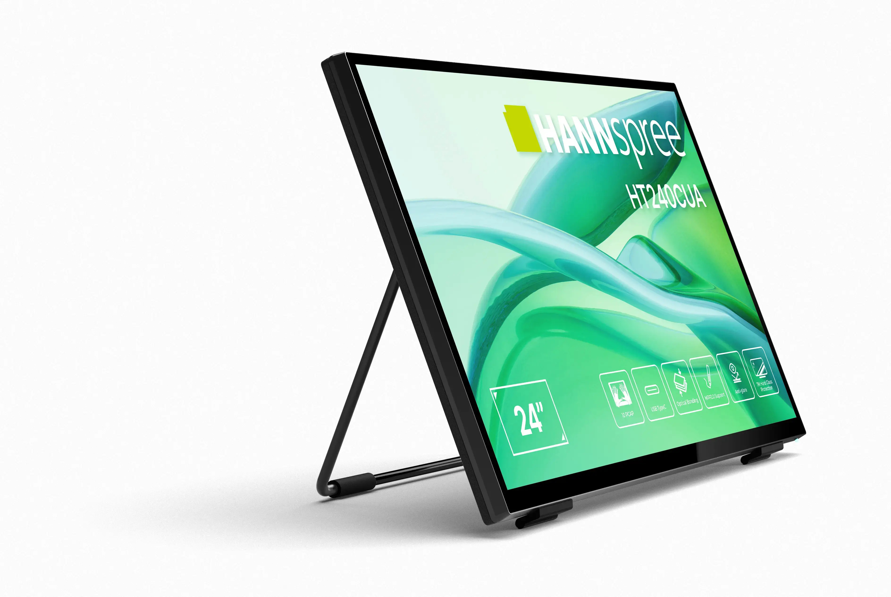 Монитор Hannspree HT240CUA, 23.8" VA 1920x1080, Тъч екран, HDMI, USB-C - 2