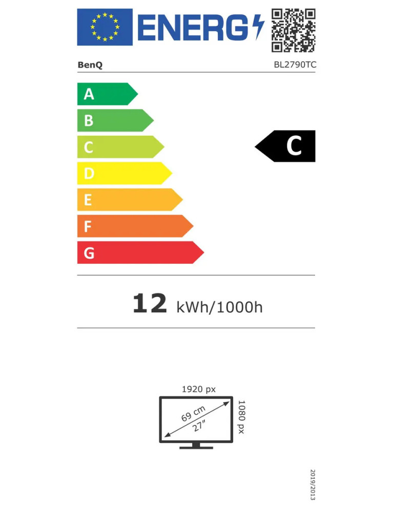 Монитор BenQ BL2790TC, 27" IPS 1920x1080 144Hz, 99% sRGB, HDMI/DisplayPort/USB-C, 2x2W говорители - 9H.LNTLA.TBB - 7