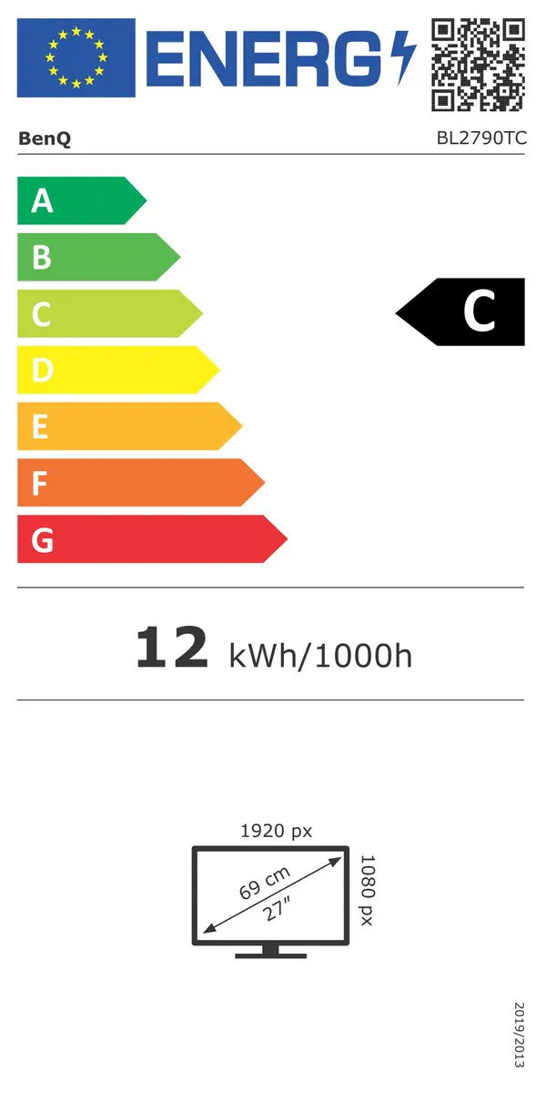 Монитор BenQ BL2790TC, 27" IPS 1920x1080 144Hz, 99% sRGB, HDMI/DisplayPort/USB-C, 2x2W говорители - 9H.LNTLA.TBB - 7