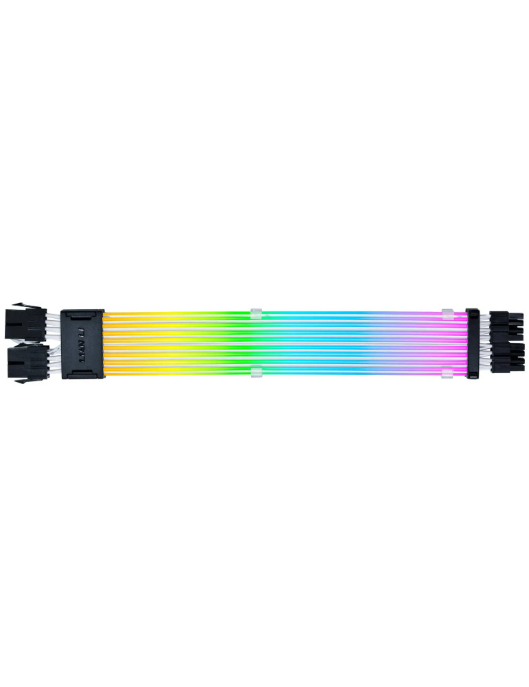 Удължителен кабел Lian Li Strimer Wireless 2x 8-Pin, RGB, Бял - G89.PW8-1W-CPU.00 - 2