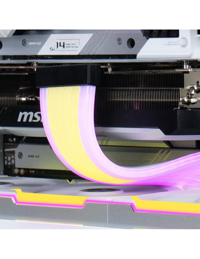 RGB кабел Lian Li Strimer Wireless 12V-2x6, PCIe 12+4 Pin, съвместим RTX 40-Серия - G89.PW16-121W.00 - 7