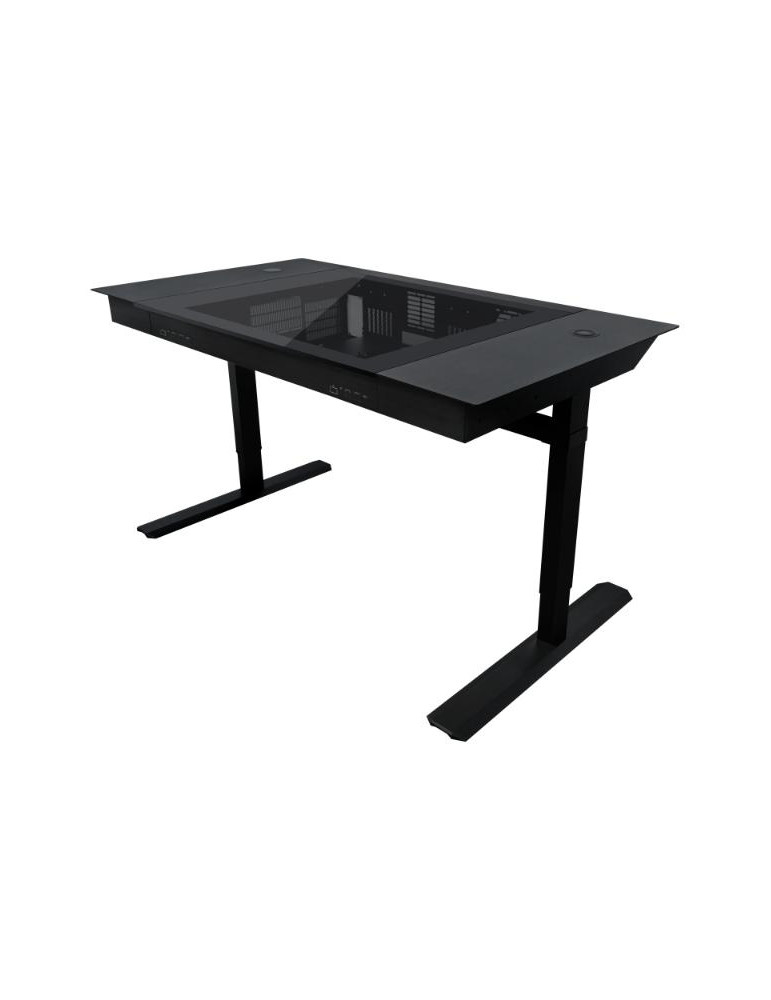 Компютърна кутия в бюро 2 в 1 Lian Li DK07 Middle Tower, ATX/Micro ATX/E-ATX/Mini ITX, до 180mm CPU охладител, до 380mm GPU, до 220mm PSU - G99.DK07X.10EU - 1