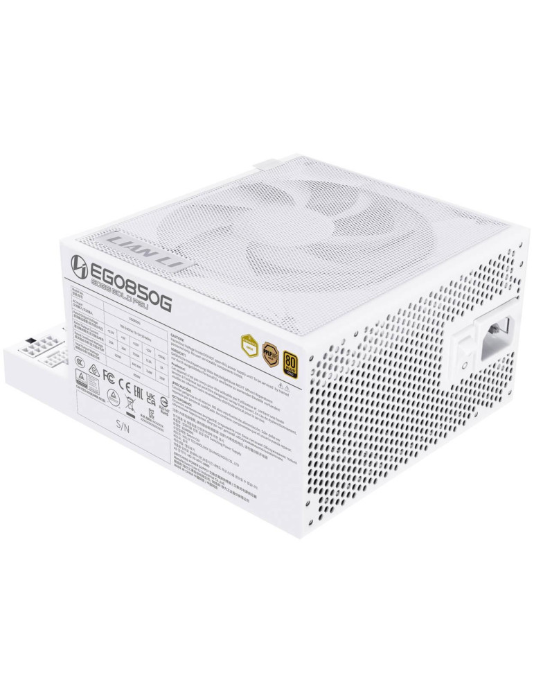 Модулно захранване Lian Li EDGE EGO850 White, 850W 80+ Gold, ATX 3.1, 120mm вентилатор - G9P.EG0850G.W000.EU - 3