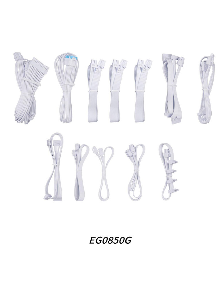 Модулно захранване Lian Li EDGE EGO850 White, 850W 80+ Gold, ATX 3.1, 120mm вентилатор - G9P.EG0850G.W000.EU - 6