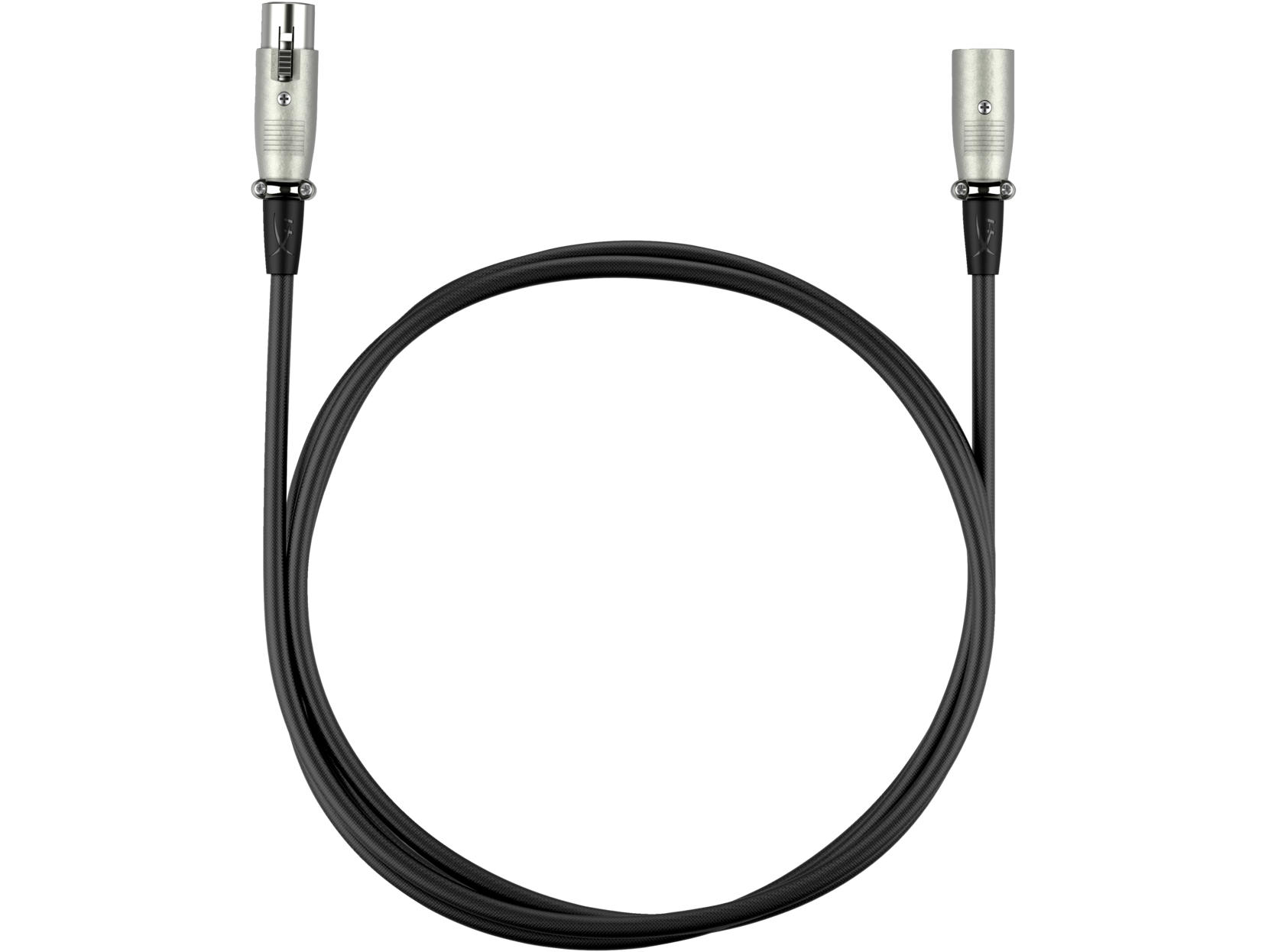 Аудио кабел HyperX XLR, XLR мъжко към XLR женско, 3м, черен - 6Z2B9AA - 1