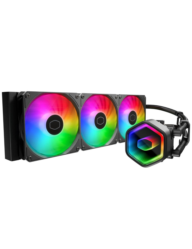 Водно охлаждане за процесор Cooler Master Master Liquid 360 Core II ARGB, 360mm, Течност, AM4/AM5/Intel, 27dBA - MLW-D36M-A18PA-R1 - 1