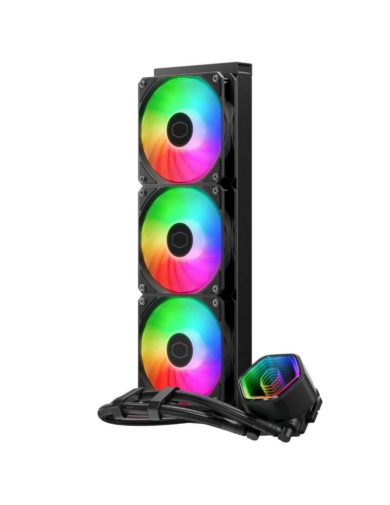 Водно охлаждане за процесор Cooler Master Master Liquid 360 Core II ARGB, 360mm, Течност, AM4/AM5/Intel, 27dBA - MLW-D36M-A18PA-R1 - 2