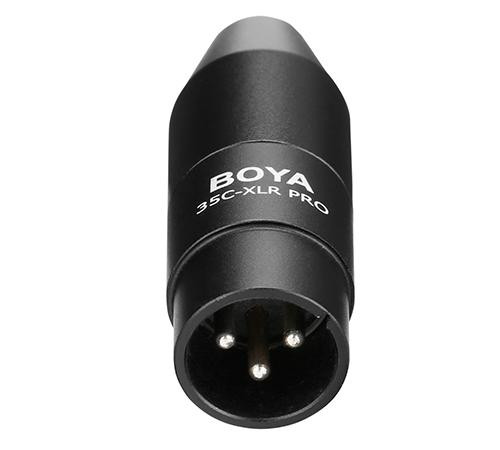 Конвертор BOYA 3.5mm TRS към XLR 35C-XLR Pro, 12-48V Phantom Power, черен - BOYA-35C-XLR-PRO - 4