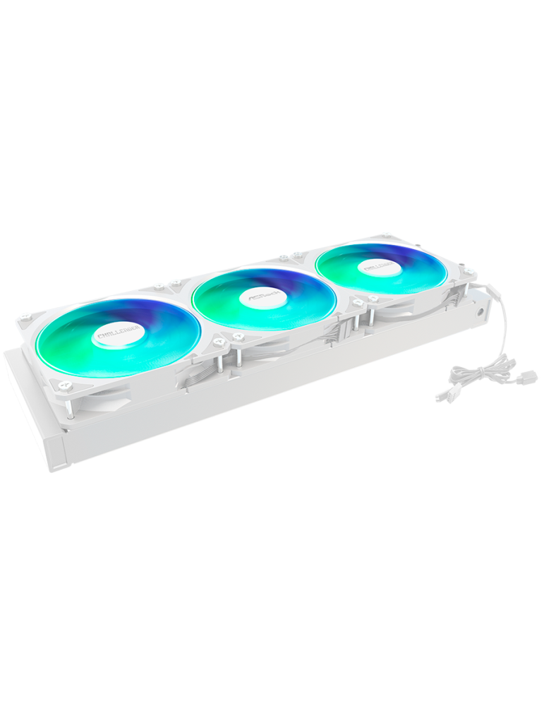 Водно охлаждане за процесор ASROCK Challenger White 360, 360mm AiO, LCD дисплей, 3x120mm вентилатора, AM5/AM4/LGA1851/LGA1700 - 90-ACLA36-WAAGA6 - 5