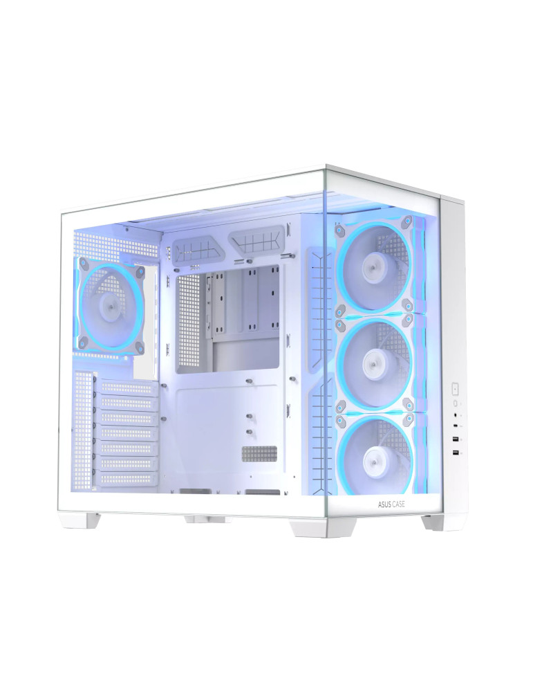 Кутия за компютър ASUS A32 PLUS, Mid Tower, Tempered Glass, 4x120mm ARGB вентилатора, ATX/Micro ATX/Mini ITX - 90DC00S3-B19000 - 2