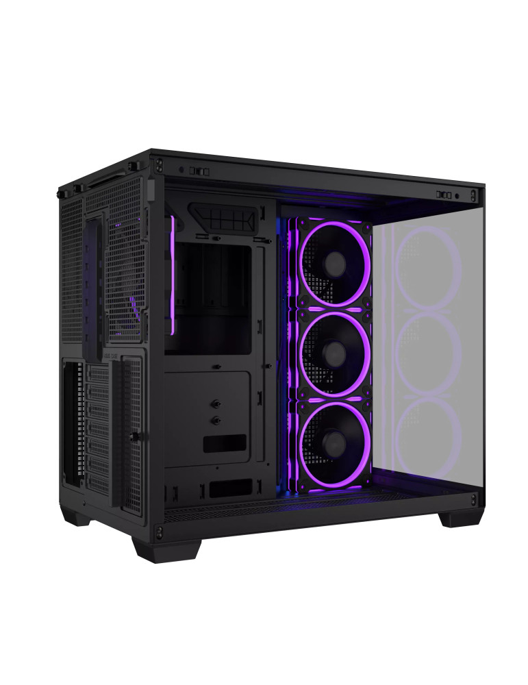 Кутия за компютър ASUS A32 PLUS, Mid Tower, Tempered Glass, 4x ARGB вентилатора, ATX/Micro ATX/Mini ITX - 90DC00S0-B19000 - 9