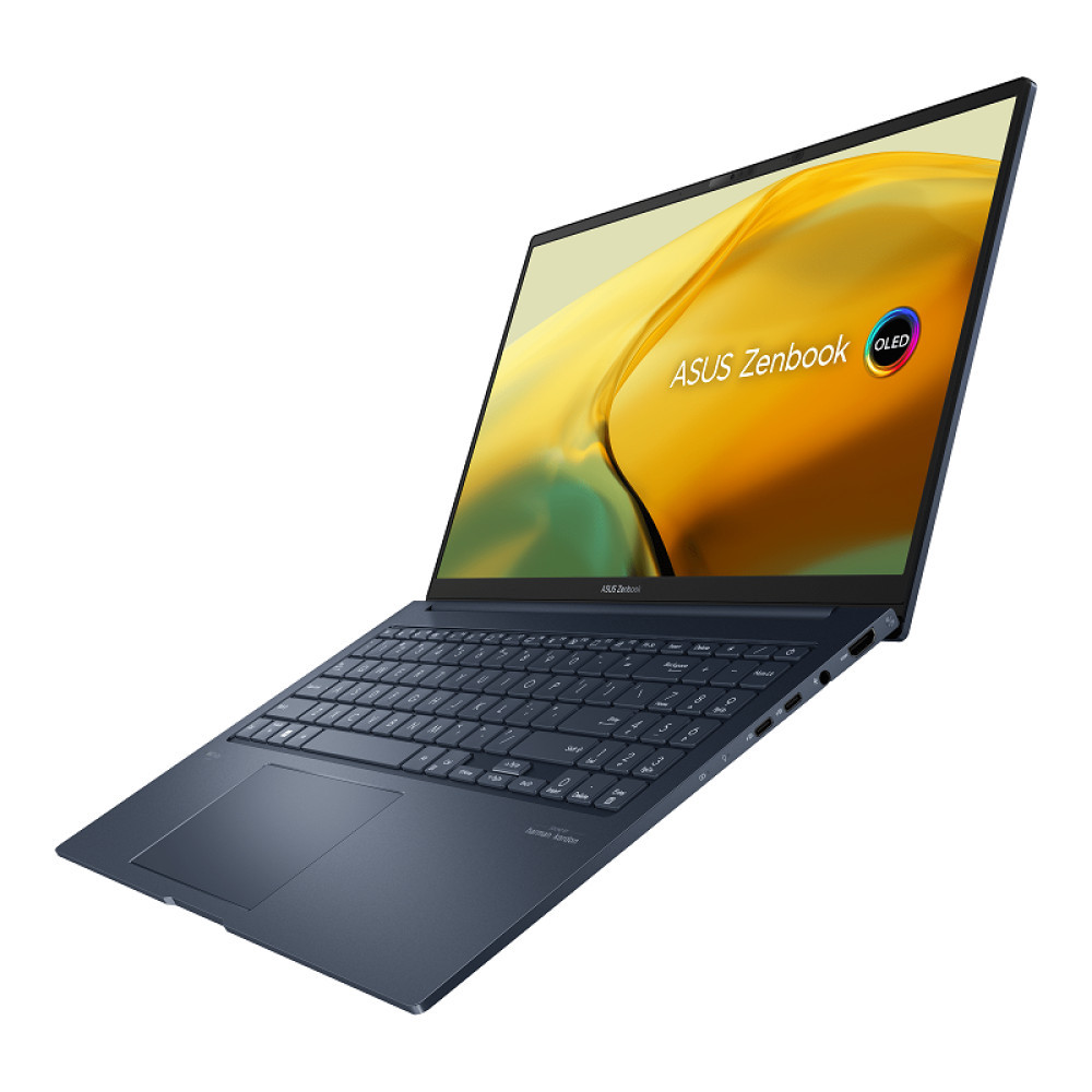 Лаптоп ASUS Zenbook 15 OLED UM3504DA-MA437W, 15.6" OLED 2880x1620 120Hz, AMD Ryzen 7 7735U, 16GB LPDDR5, 1TB SSD, Win 11 Home - 90NB1161-M00N70 - 2