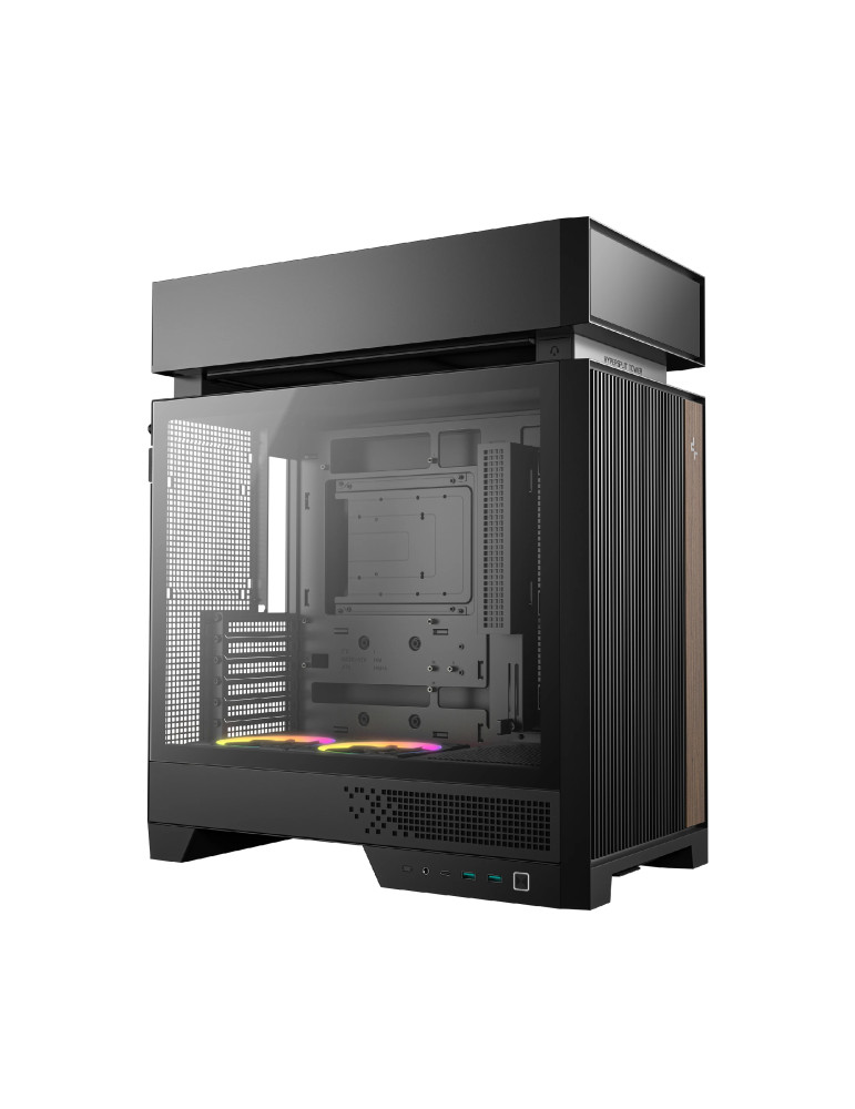 Кутия за компютър DeepCool CL660, ATX Middle Tower, Split-Chamber, 2x120mm ARGB, Tempered Glass - R-CL660-BKNNA0-G-1 - 2