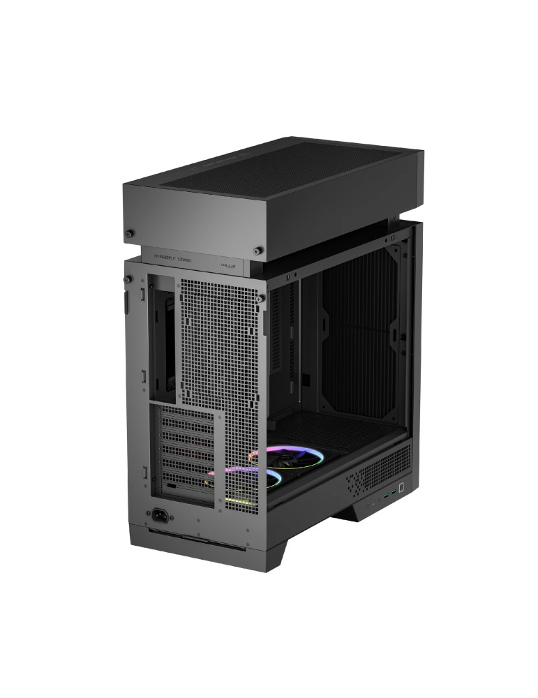 Кутия за компютър DeepCool CL660, ATX Middle Tower, Split-Chamber, 2x120mm ARGB, Tempered Glass - R-CL660-BKNNA0-G-1 - 6
