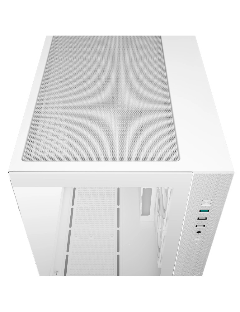 Кутия за компютър DeepCool CG330 3F WH, Mini Tower mATX, Tempered Glass, 3x120mm ARGB Вентилатори, Водно охлаждане до 360mm - R-CG330-WHNGM3-G - 7