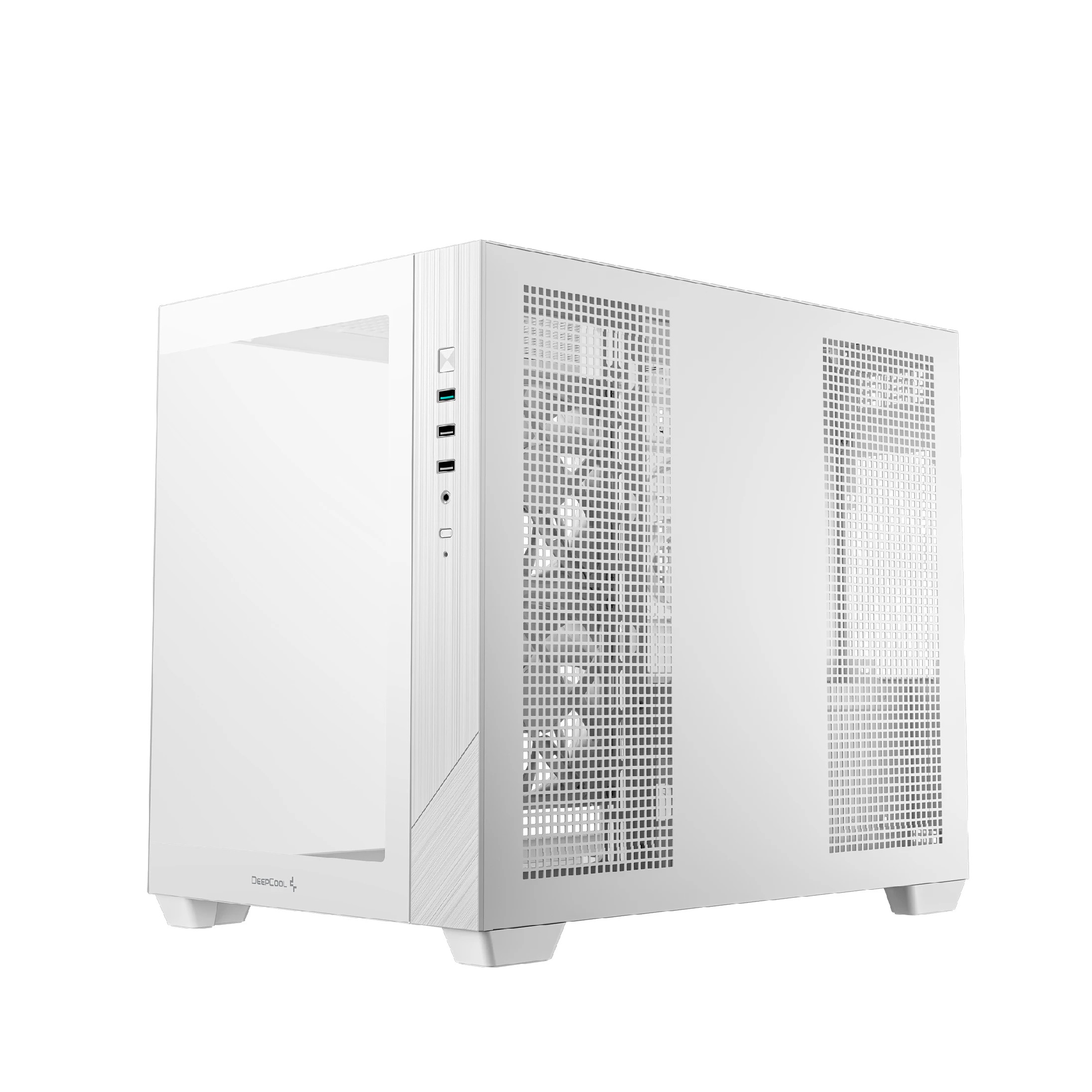 Кутия за компютър DeepCool CG330 3F WH, Mini Tower mATX, Tempered Glass, 3x120mm ARGB Вентилатори, Водно охлаждане до 360mm - R-CG330-WHNGM3-G - 8