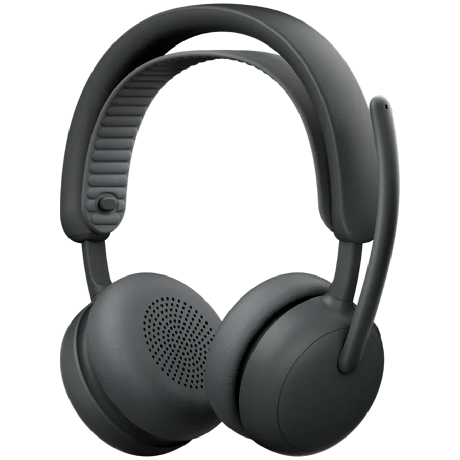 Професионални Bluetooth слушалки Logitech Zone Wireless 2, Bluetooth 5.3, 40mm динамични, 48ч батерия, шумопотискане, Graphite - 981-001493 - 1