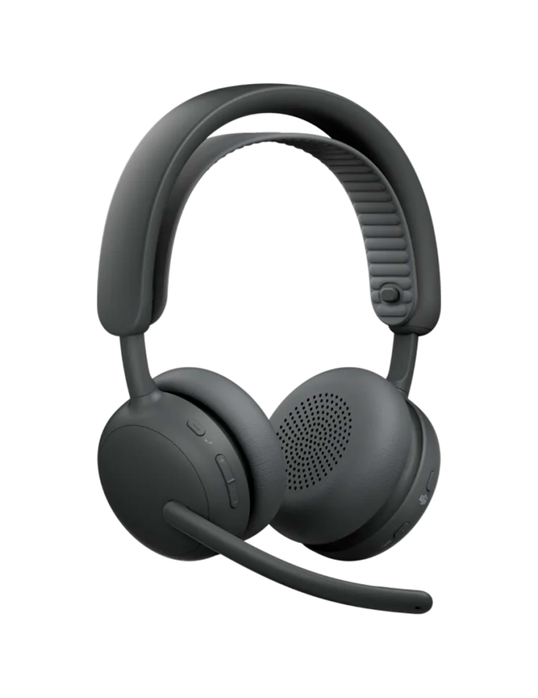 Професионални Bluetooth слушалки Logitech Zone Wireless 2, Bluetooth 5.3, 40mm динамични, 48ч батерия, шумопотискане, Graphite - 981-001493 - 2