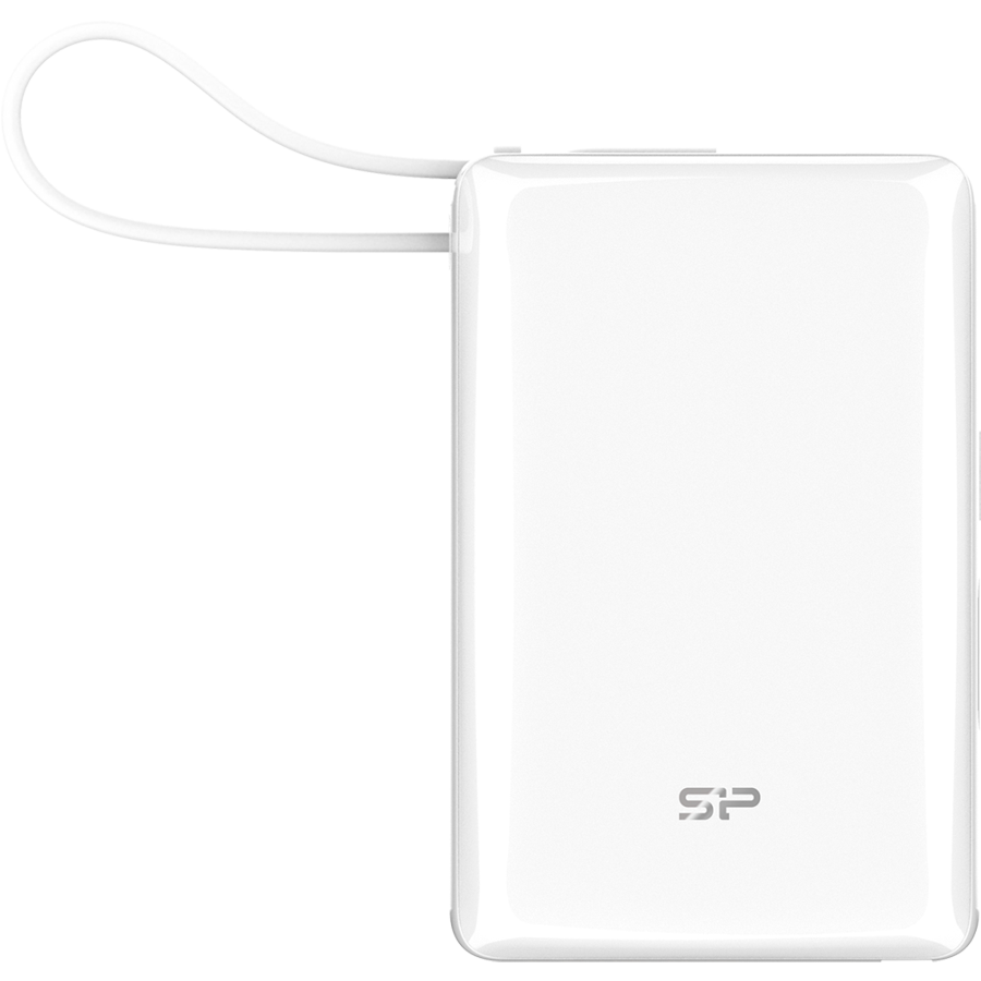 Външна батерия Silicon Power CP10, 10000mAh, 3 порта USB, Power Delivery, LED дисплей - SP10KMAPBKCP101W - 1